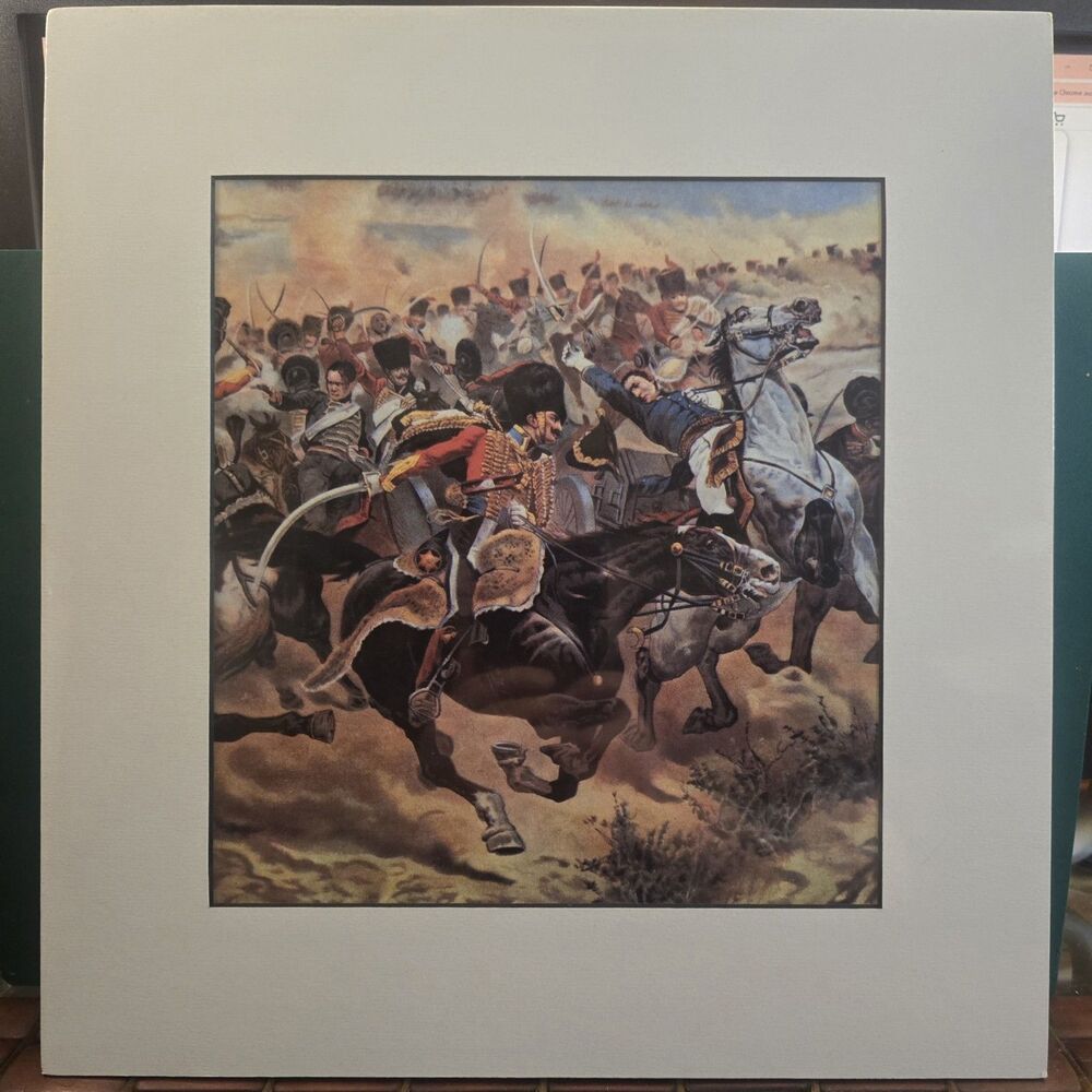 Battle of Fuentes de Oñoro Richard Caton Woodville Jr Matted Print 15.25"x14.5"
